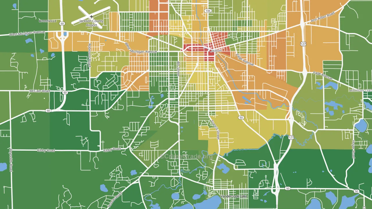 49203, MI Map of Drug-Related Crime Rates
