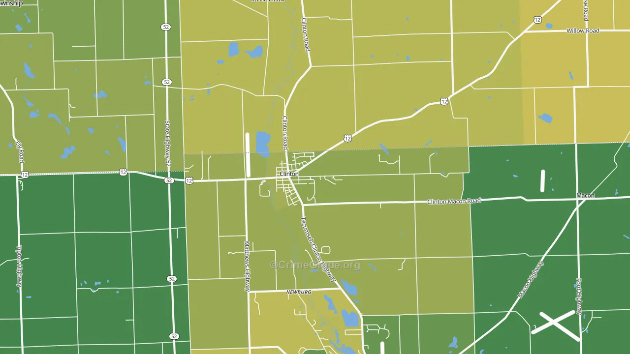 49236, MI Map of Drug-Related Crime Rates