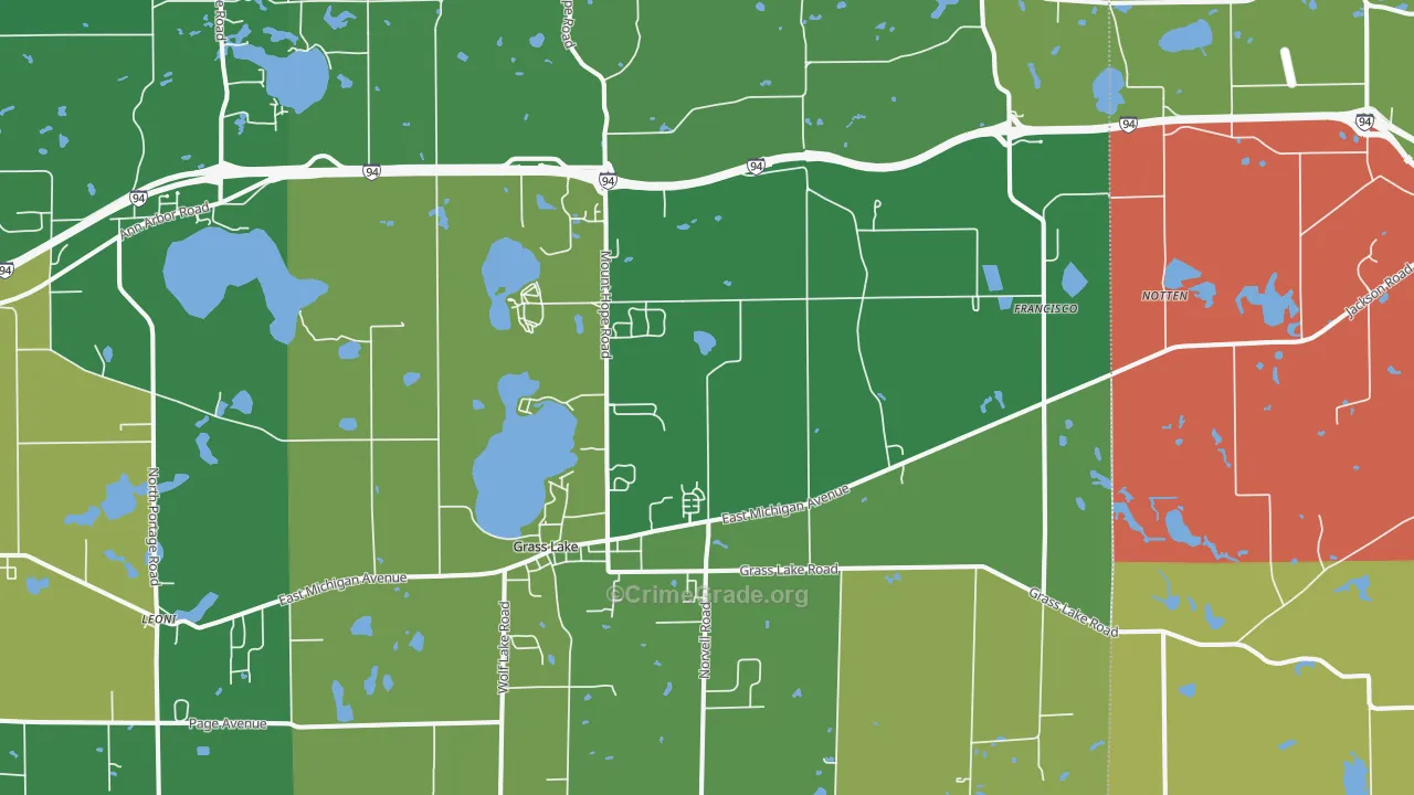 49240, MI Map of Drug-Related Crime Rates