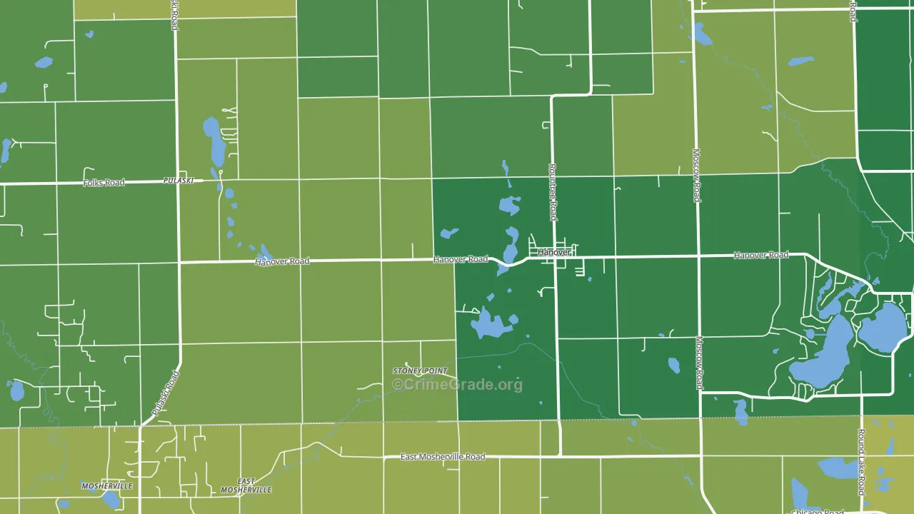 49241, MI Map of Drug-Related Crime Rates