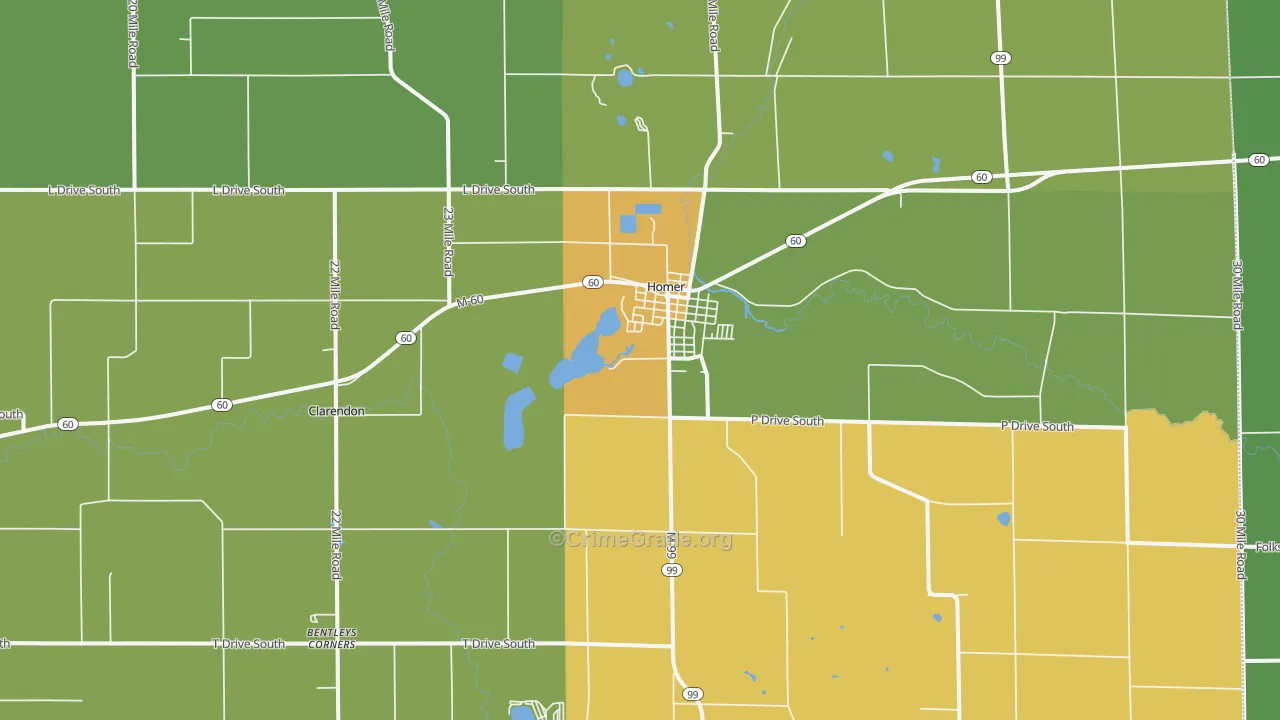 49245, MI Map of Drug-Related Crime Rates
