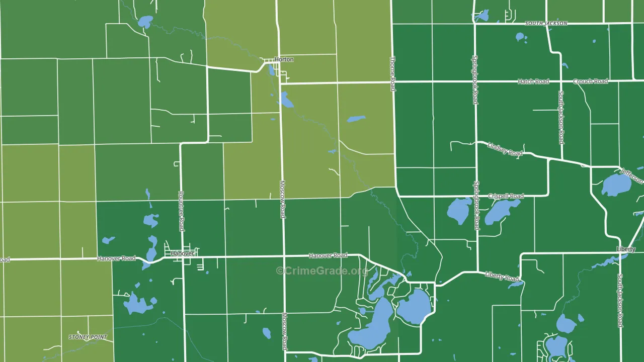 49246, MI Map of Drug-Related Crime Rates