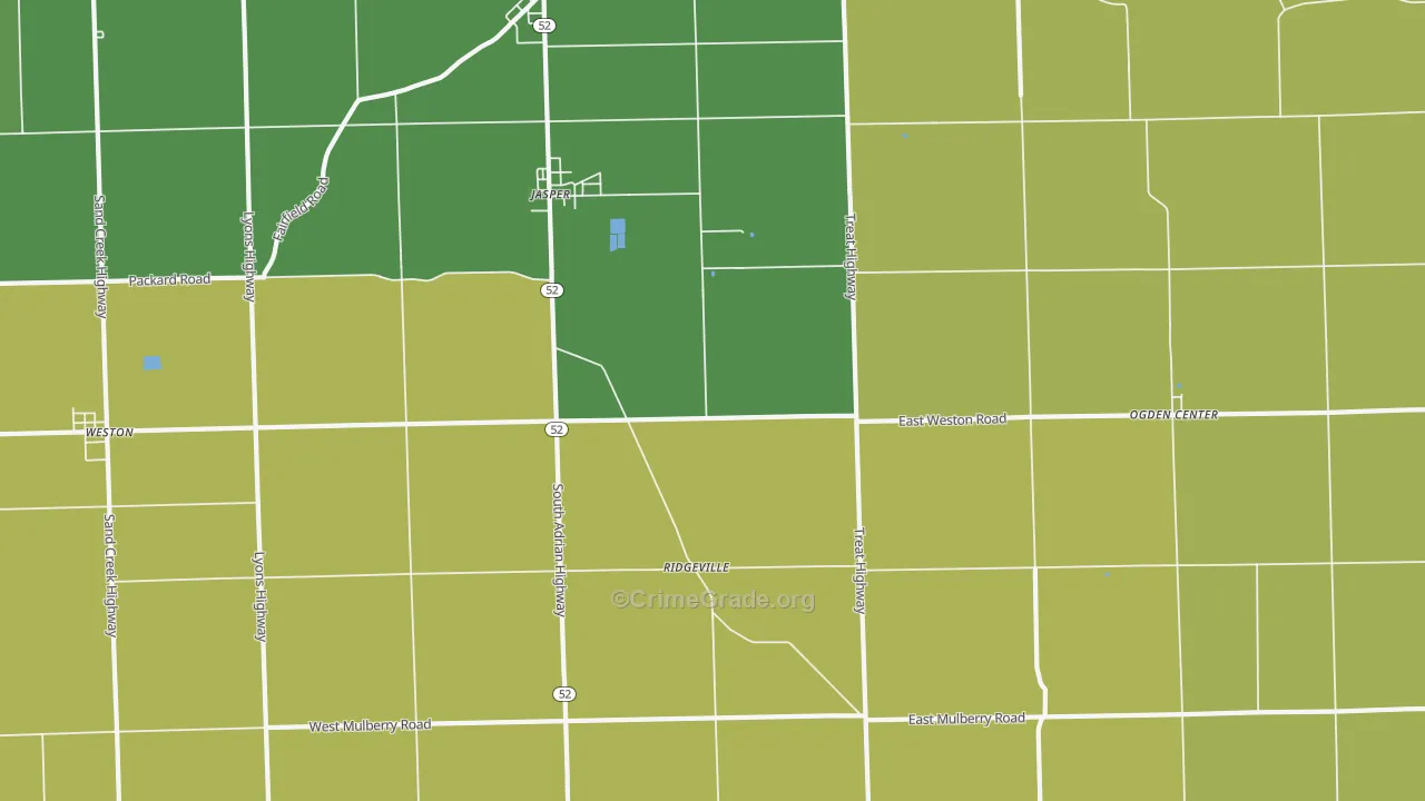 49248, MI Map of Drug-Related Crime Rates