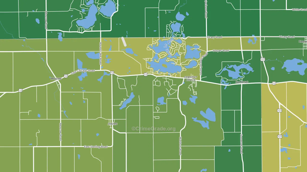 49249, MI Map of Drug-Related Crime Rates