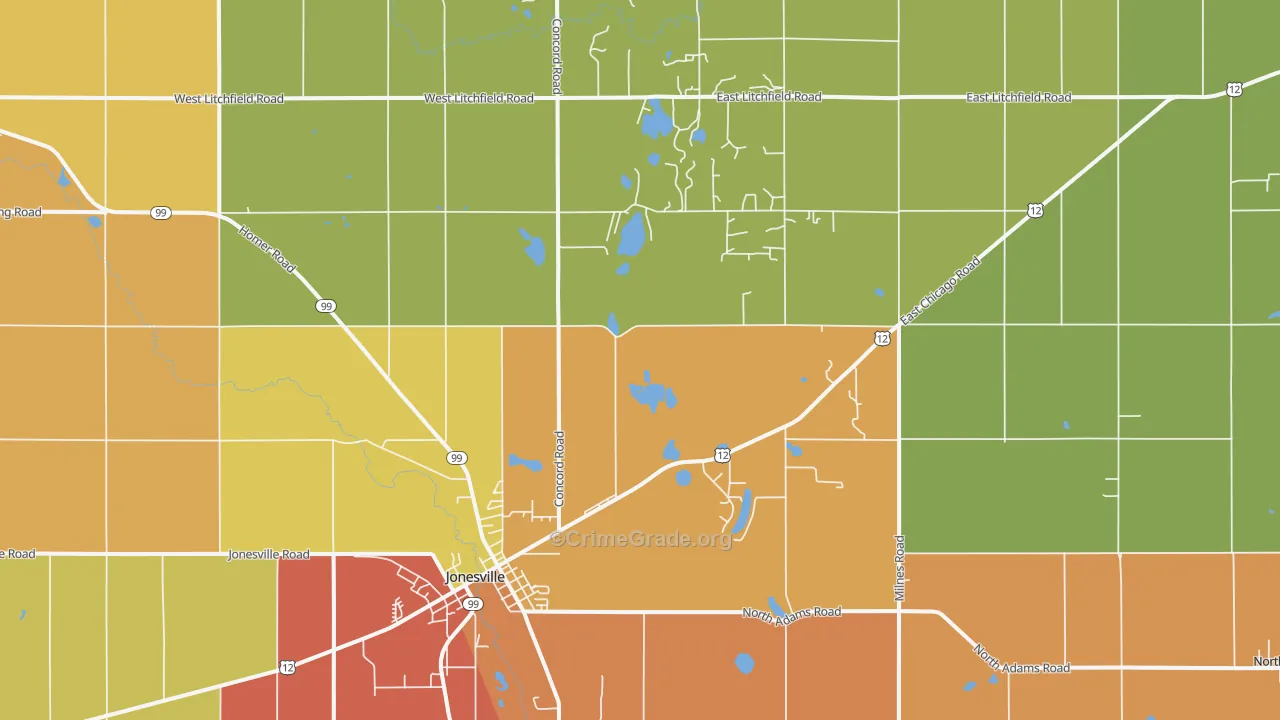 49250, MI Map of Drug-Related Crime Rates