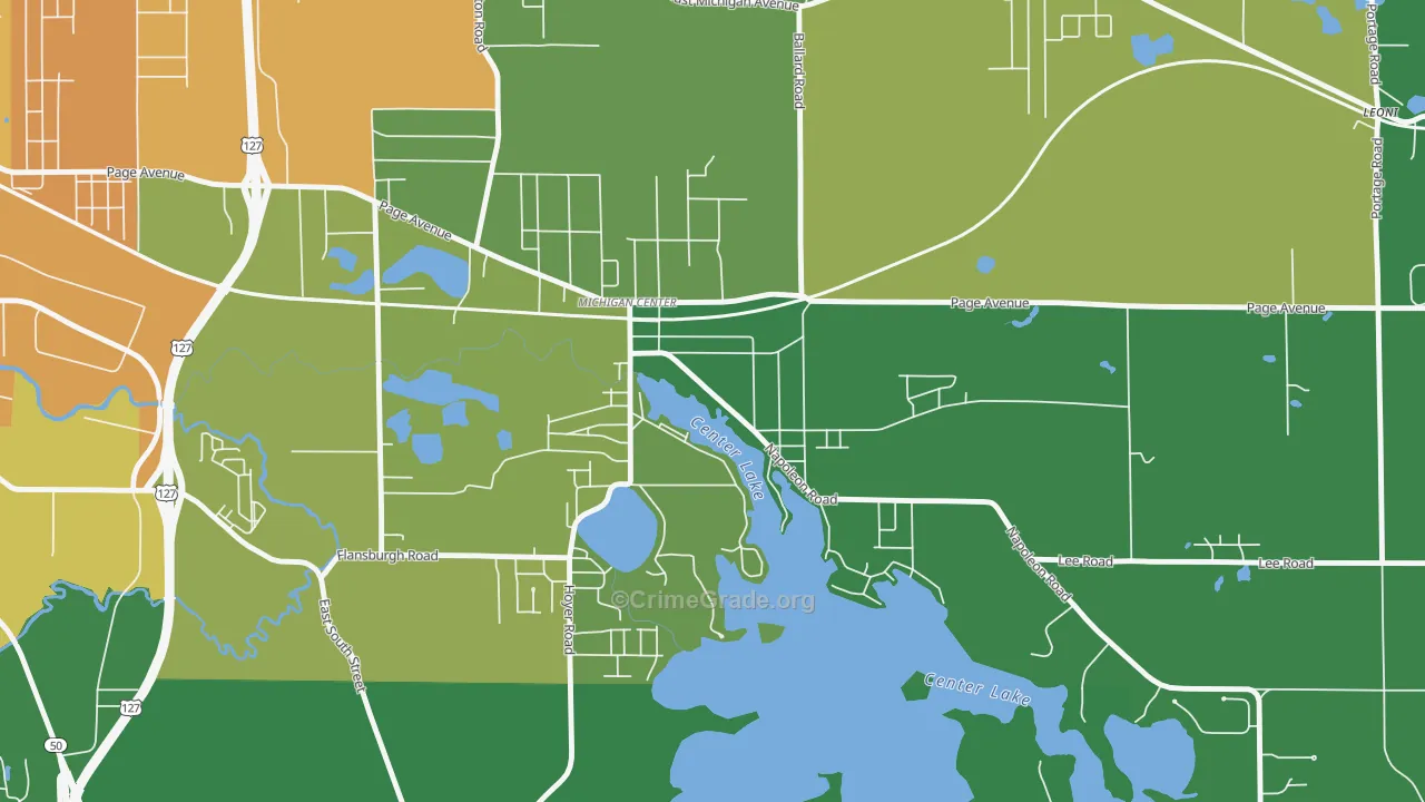 49254, MI Map of Drug-Related Crime Rates