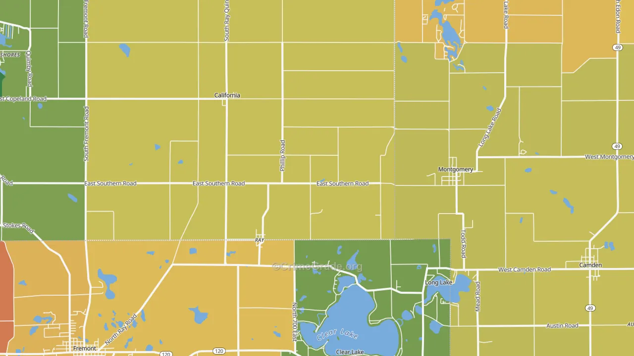 49255, MI Map of Drug-Related Crime Rates