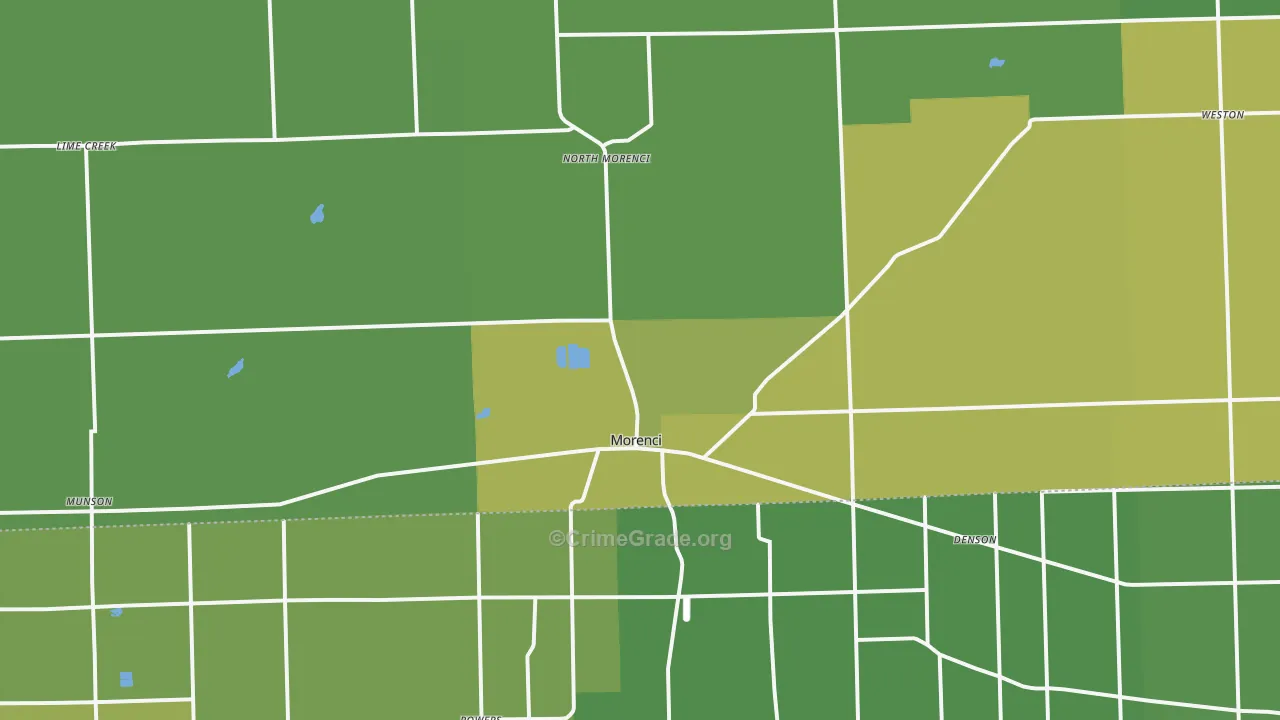 49256, MI Map of Drug-Related Crime Rates