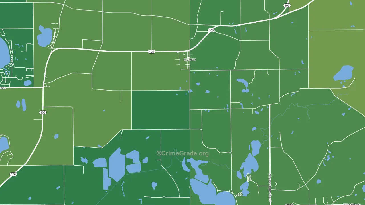 49259, MI Map of Drug-Related Crime Rates