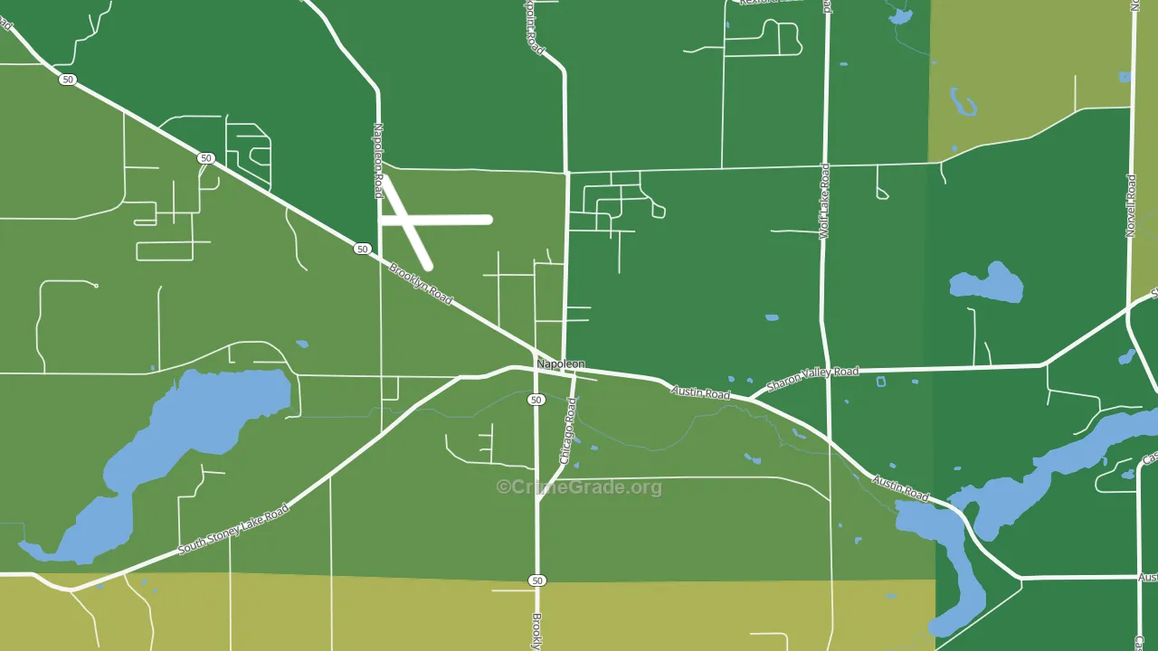 49261, MI Map of Drug-Related Crime Rates