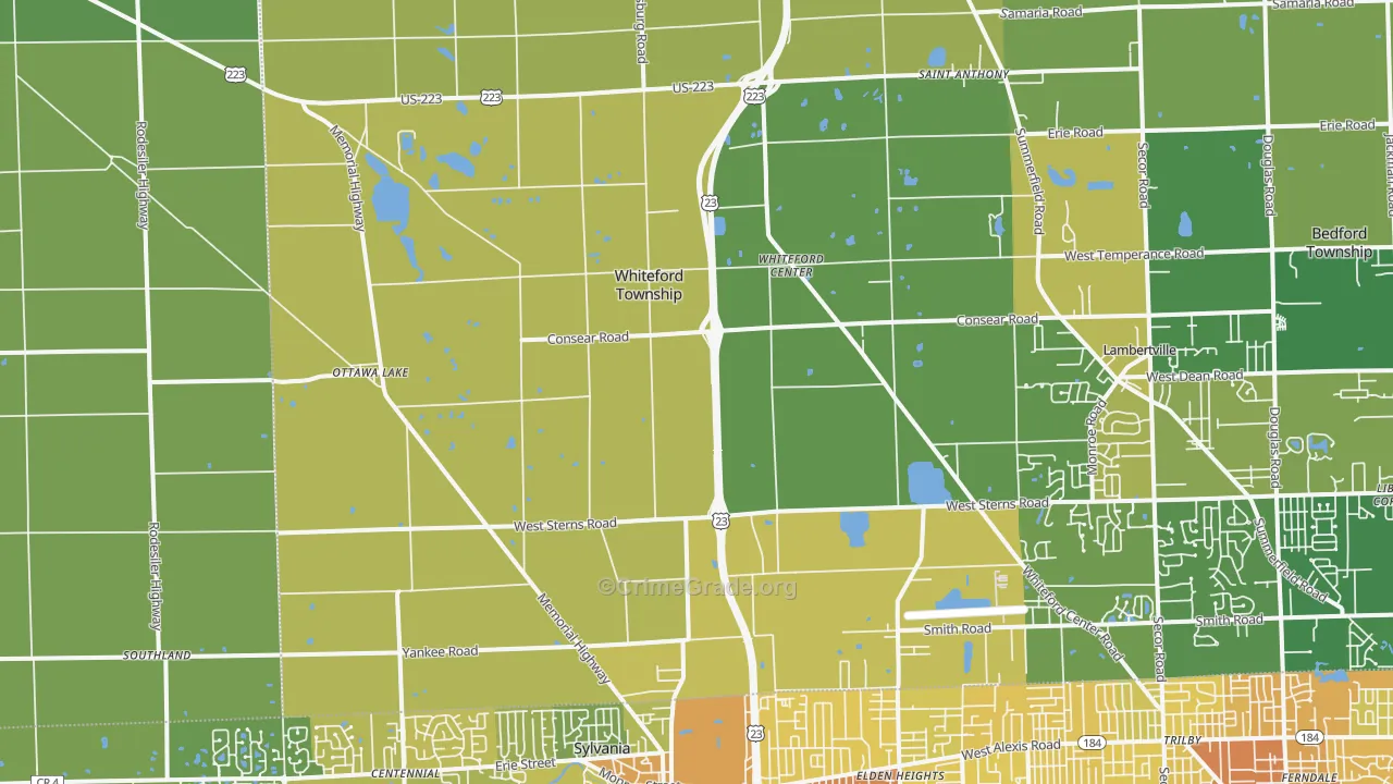 49267, MI Map of Drug-Related Crime Rates