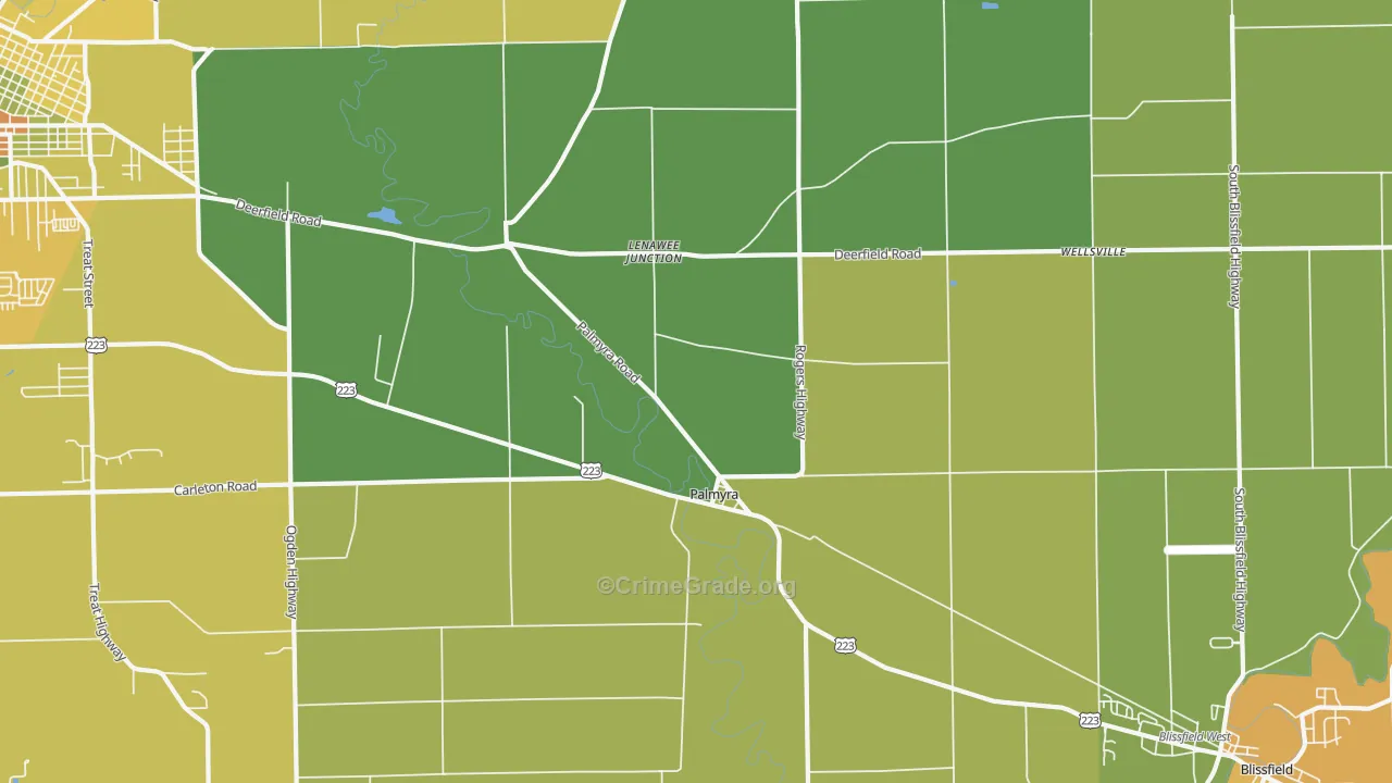 49268, MI Map of Drug-Related Crime Rates