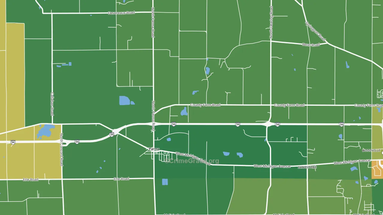 49269, MI Map of Drug-Related Crime Rates