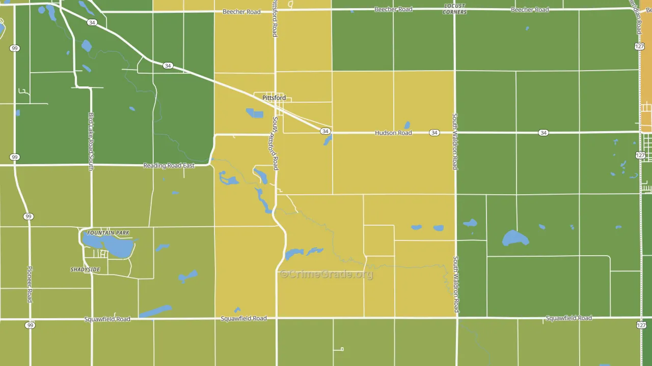 49271, MI Map of Drug-Related Crime Rates