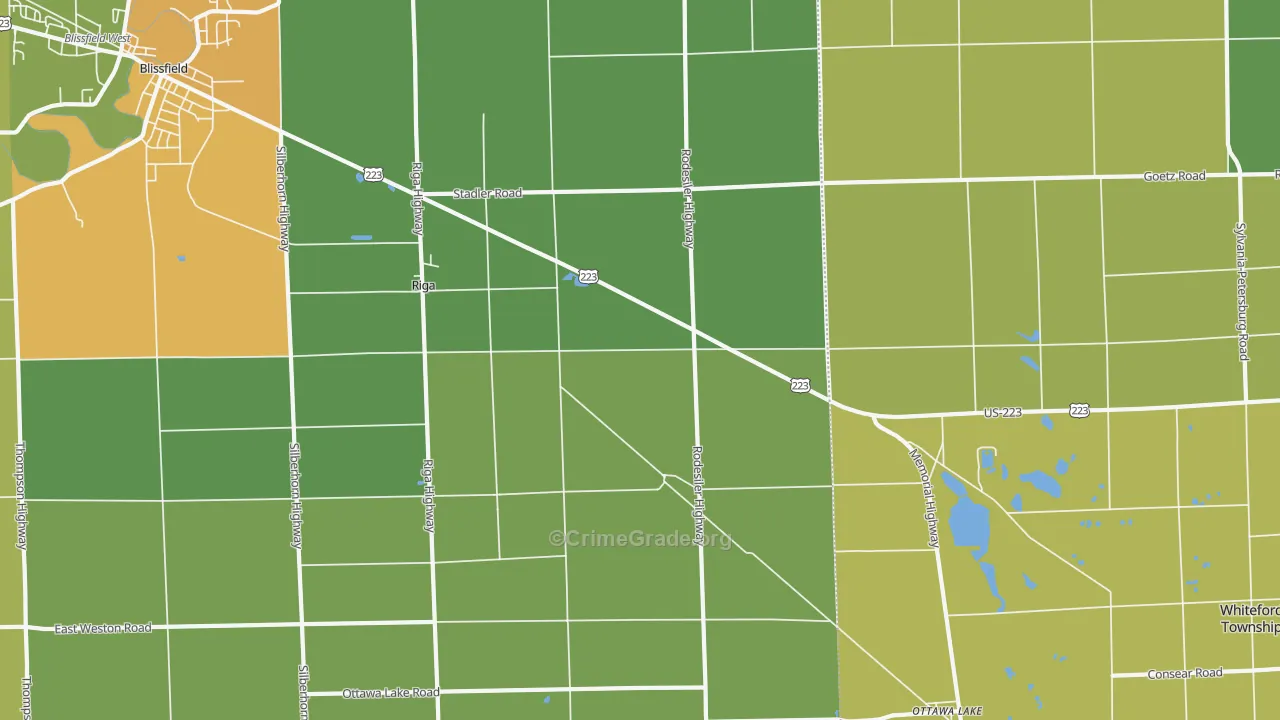 49276, MI Map of Drug-Related Crime Rates