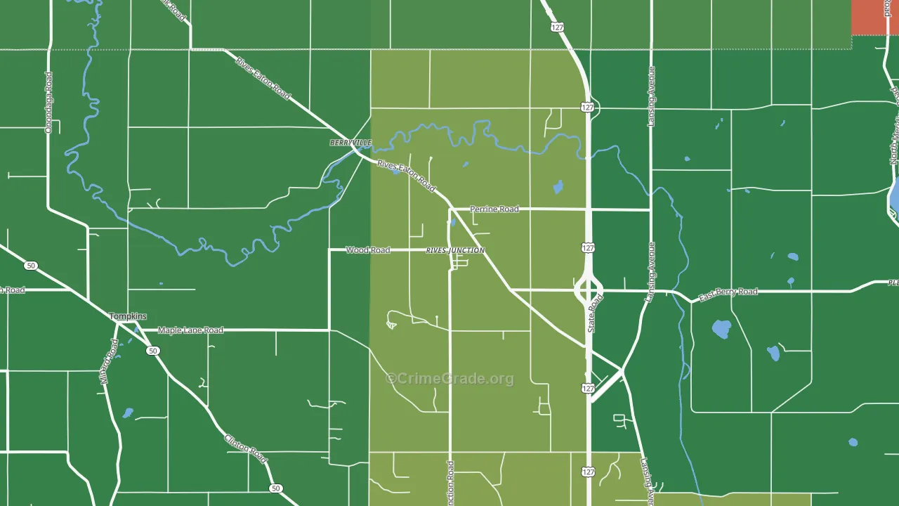 49277, MI Map of Drug-Related Crime Rates