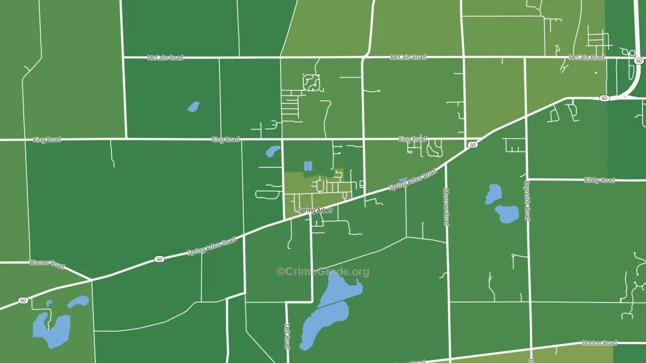 49283, MI Map of Drug-Related Crime Rates