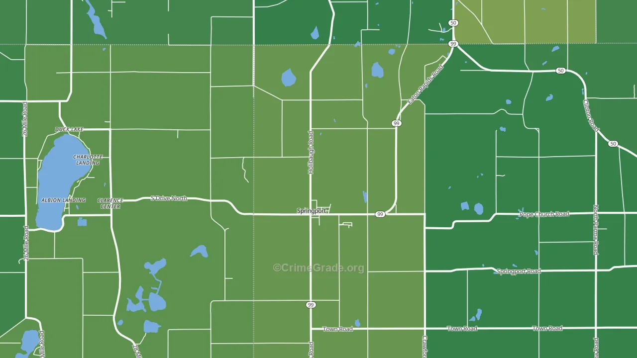 49284, MI Map of Drug-Related Crime Rates