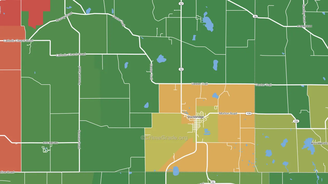 49285, MI Map of Drug-Related Crime Rates