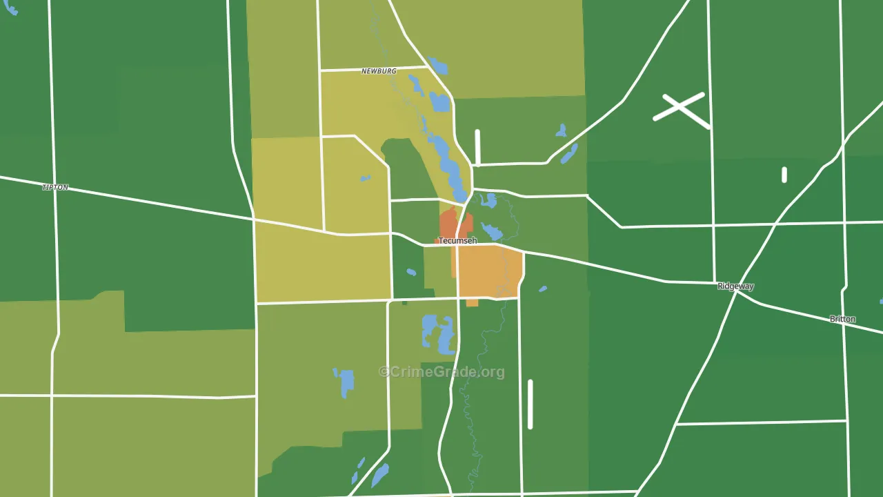 49286, MI Map of Drug-Related Crime Rates