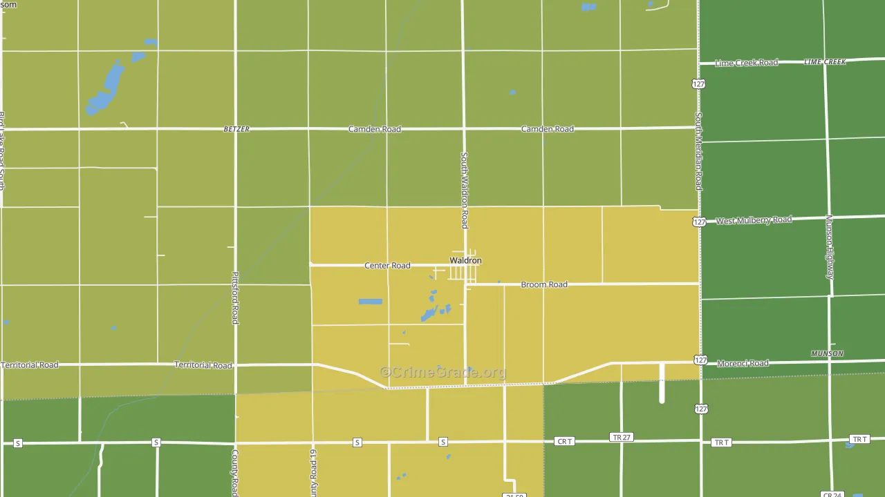 49288, MI Map of Drug-Related Crime Rates