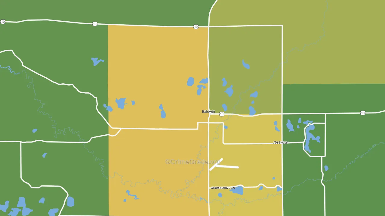 49304, MI Map of Drug-Related Crime Rates