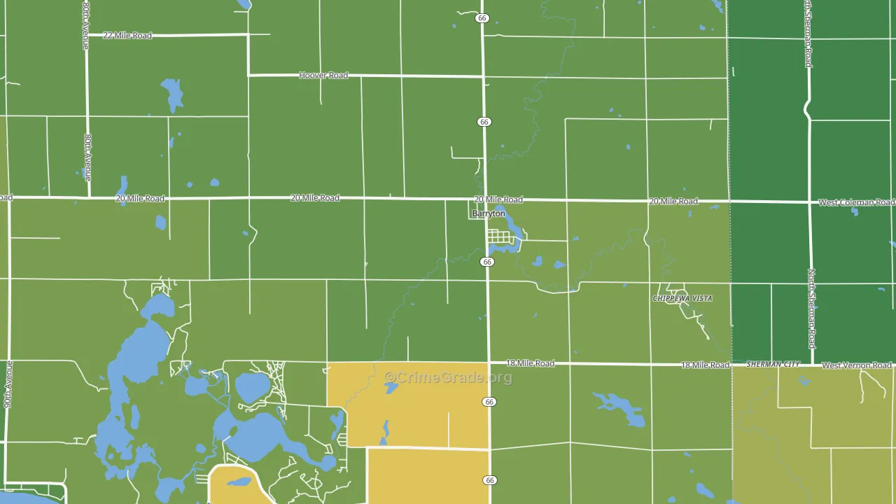 49305, MI Map of Drug-Related Crime Rates