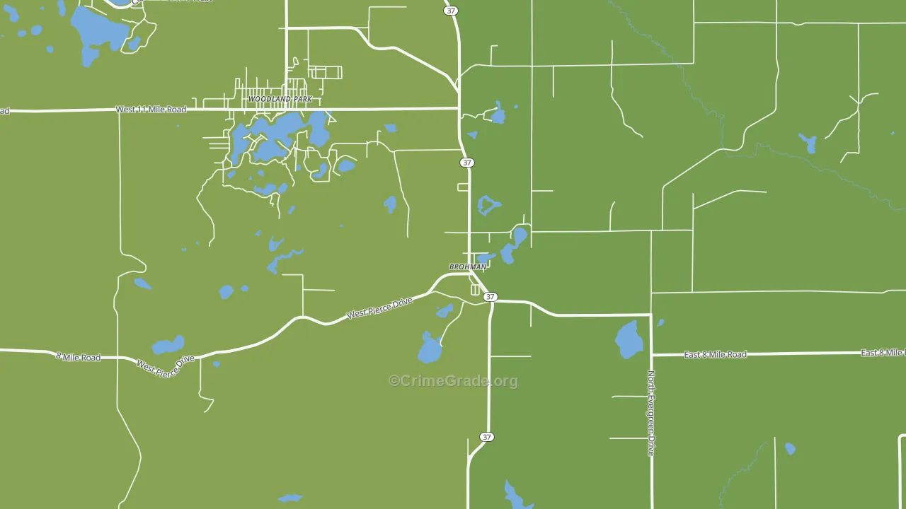 49312, MI Map of Drug-Related Crime Rates