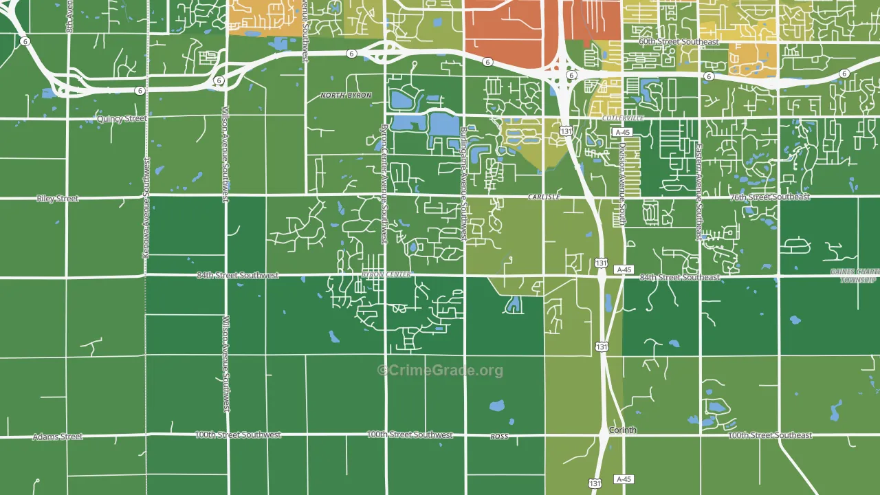 49315, MI Map of Drug-Related Crime Rates