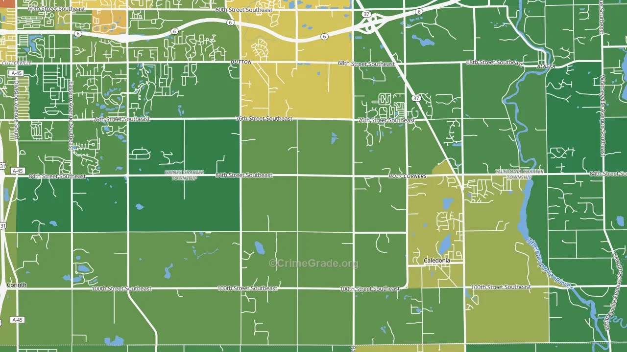 49316, MI Map of Drug-Related Crime Rates