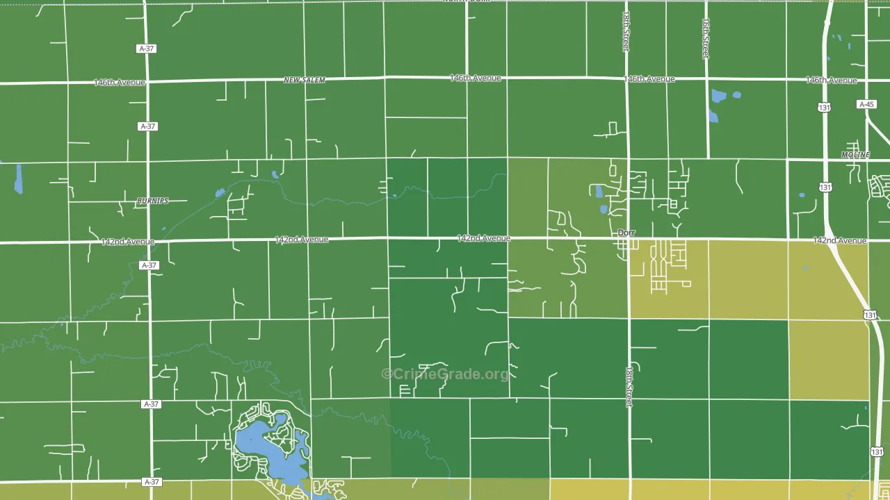 49323, MI Map of Drug-Related Crime Rates