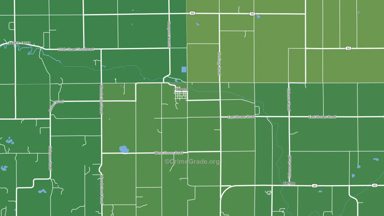 49325, MI Map of Drug-Related Crime Rates