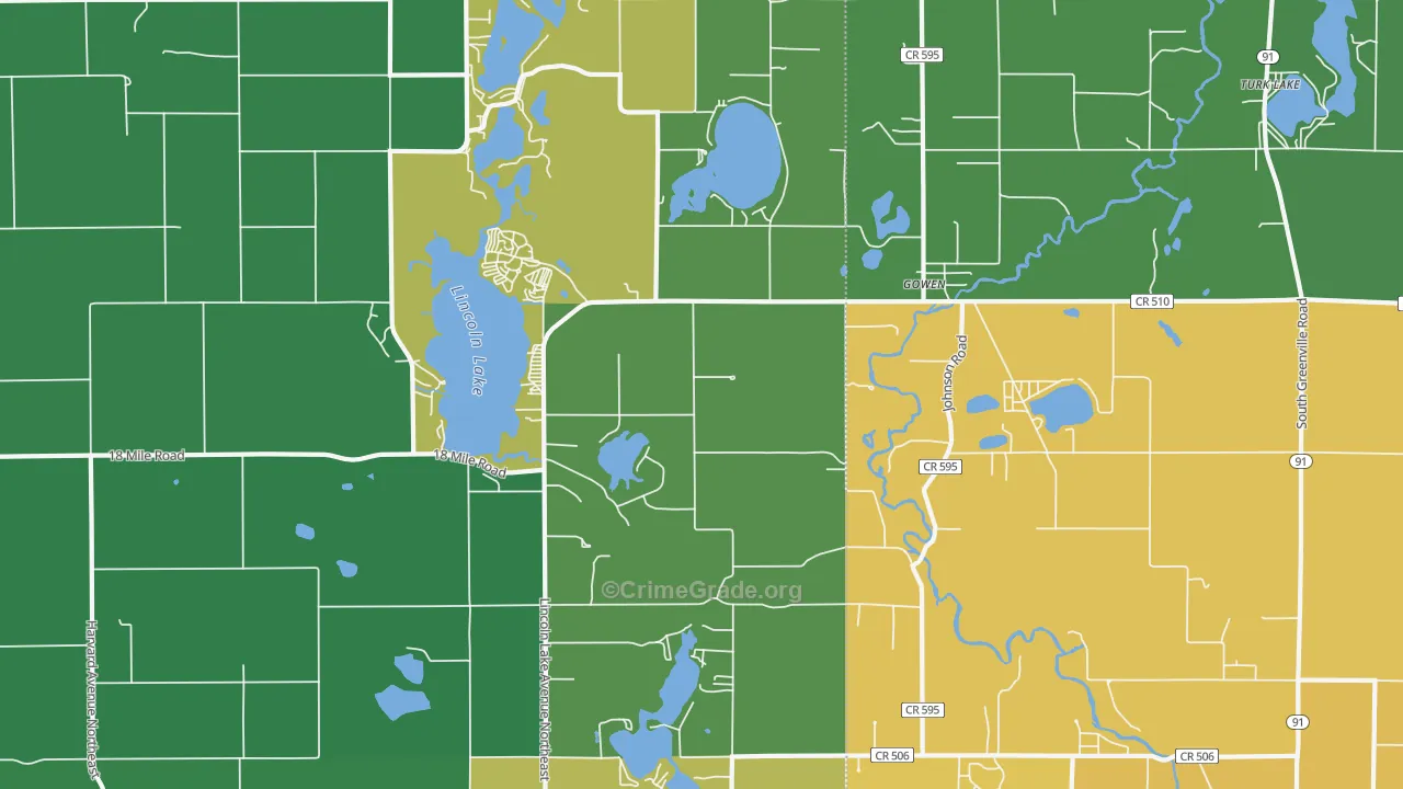 49326, MI Map of Drug-Related Crime Rates