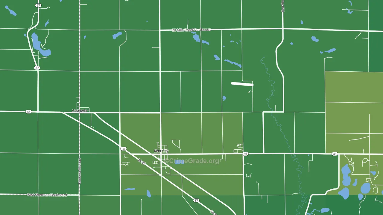 49330, MI Map of Drug-Related Crime Rates