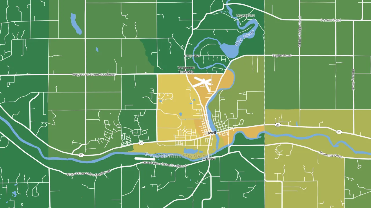 49331, MI Map of Drug-Related Crime Rates