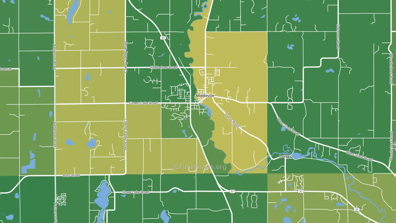 49333, MI Map of Drug-Related Crime Rates