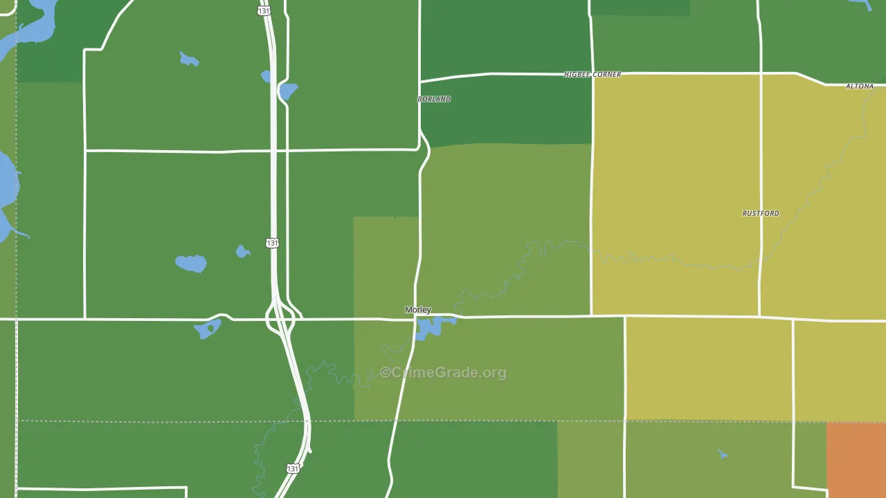 49336, MI Map of Drug-Related Crime Rates
