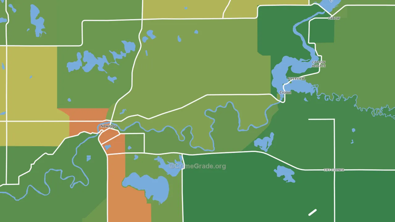 49337, MI Map of Drug-Related Crime Rates