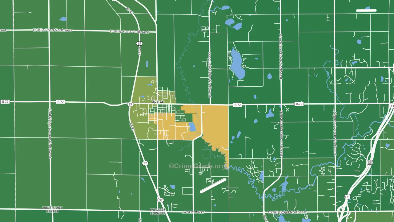 49345, MI Map of Drug-Related Crime Rates