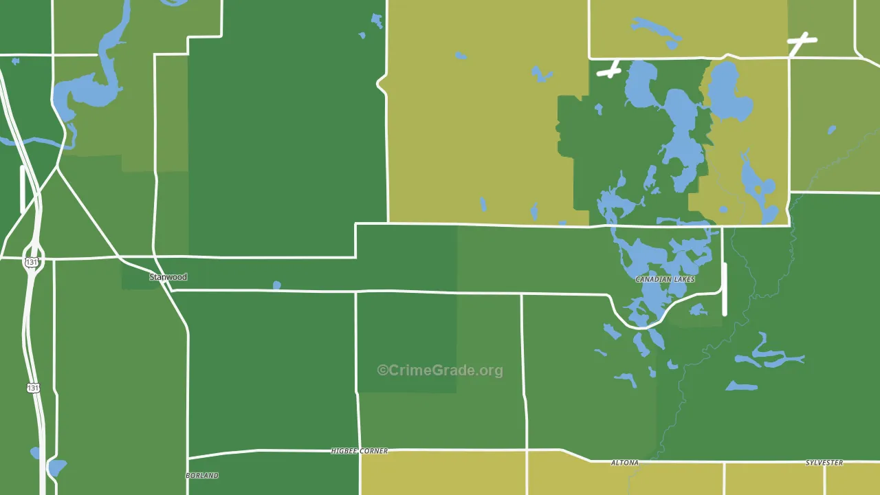 49346, MI Map of Drug-Related Crime Rates