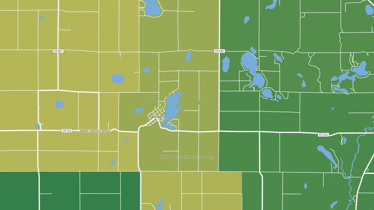 49347, MI Map of Drug-Related Crime Rates