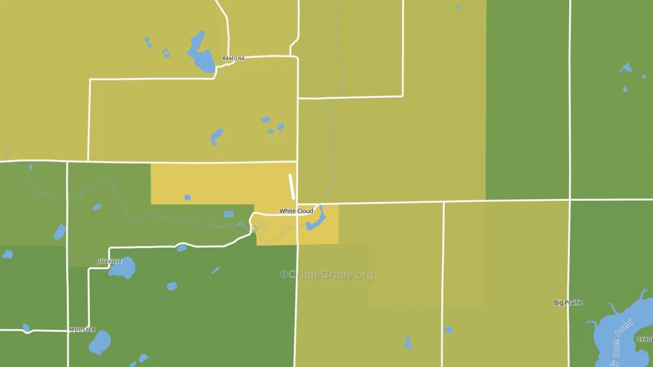 49349, MI Map of Drug-Related Crime Rates