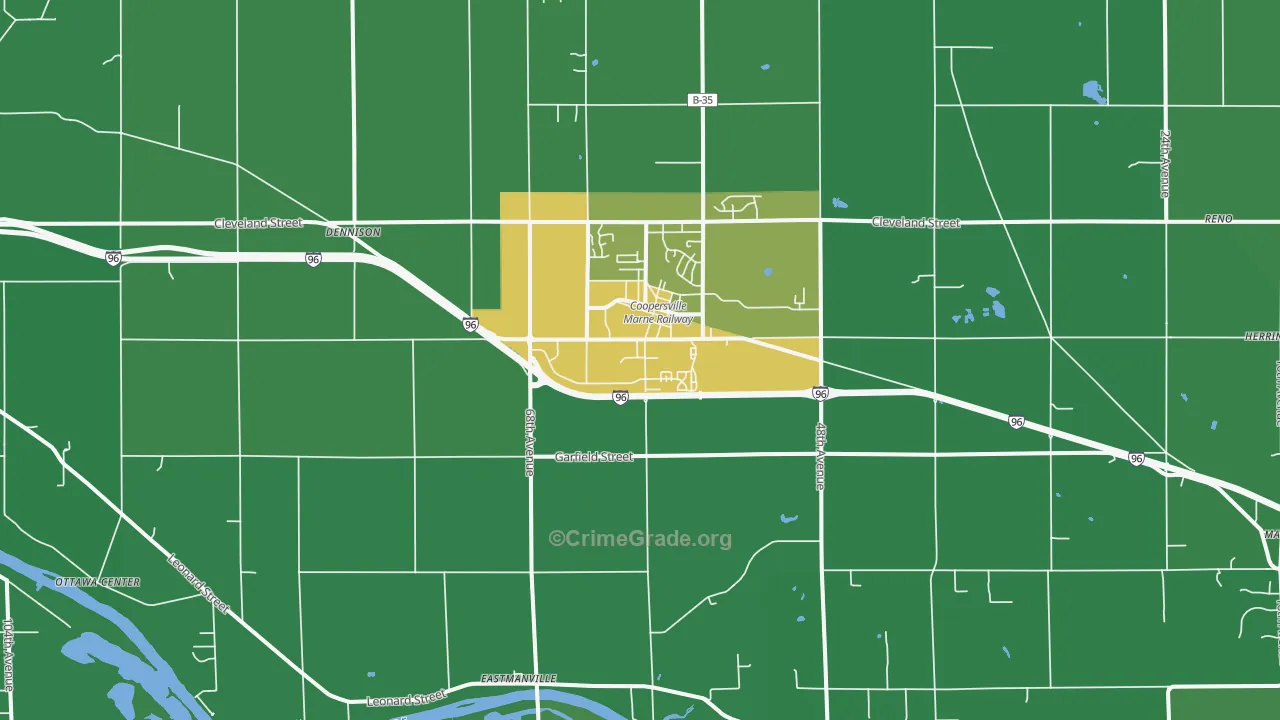 49404, MI Map of Drug-Related Crime Rates