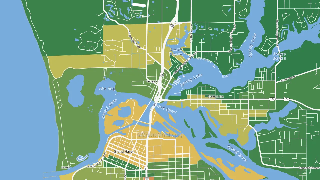 49409, MI Map of Drug-Related Crime Rates