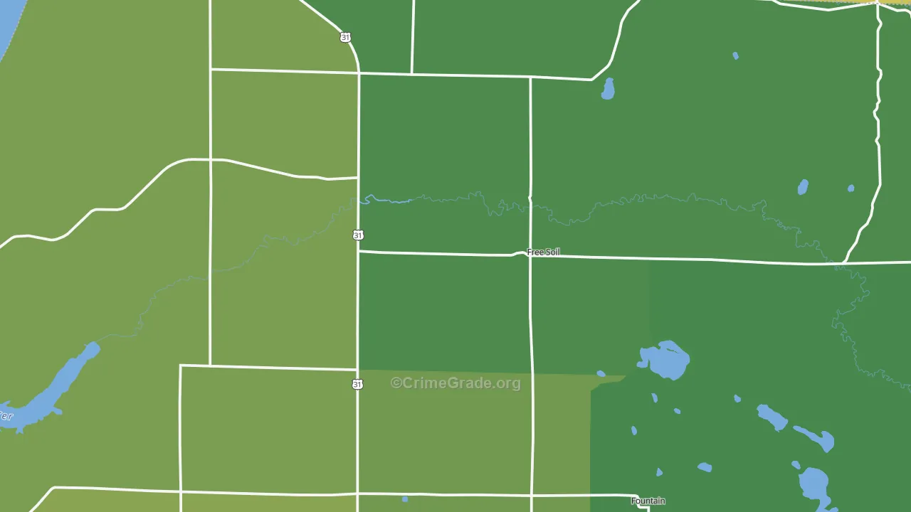 49411, MI Map of Drug-Related Crime Rates