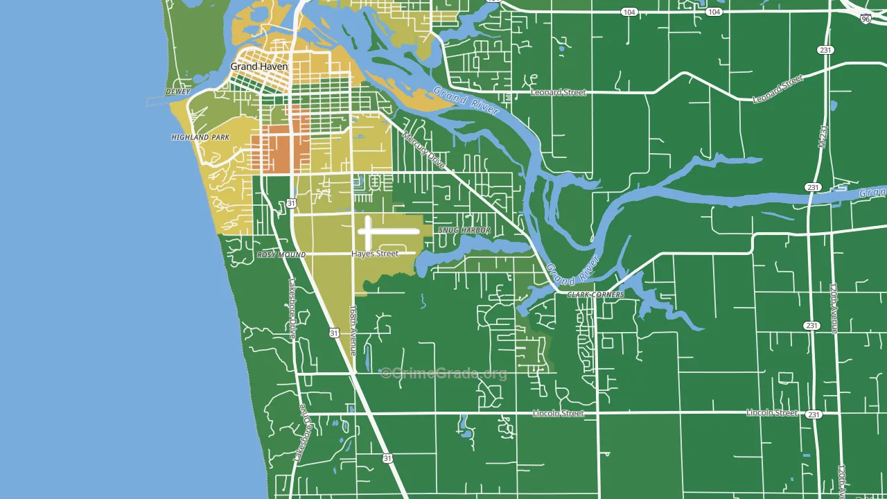49417, MI Map of Drug-Related Crime Rates
