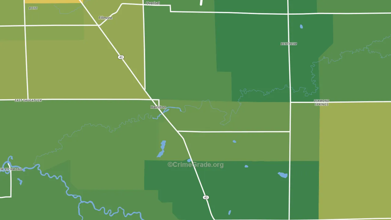 49419, MI Map of Drug-Related Crime Rates