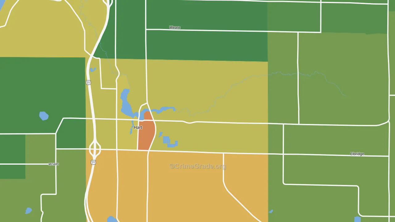 49420, MI Map of Drug-Related Crime Rates