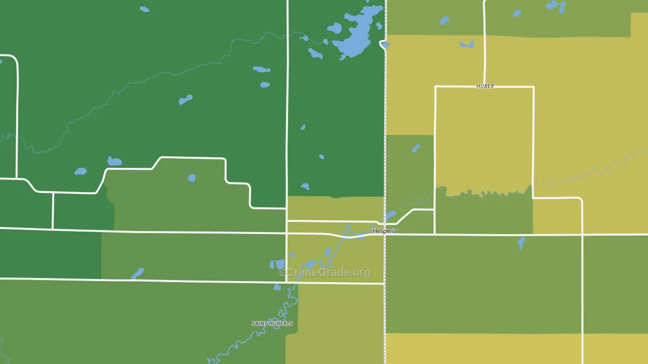 49421, MI Map of Drug-Related Crime Rates