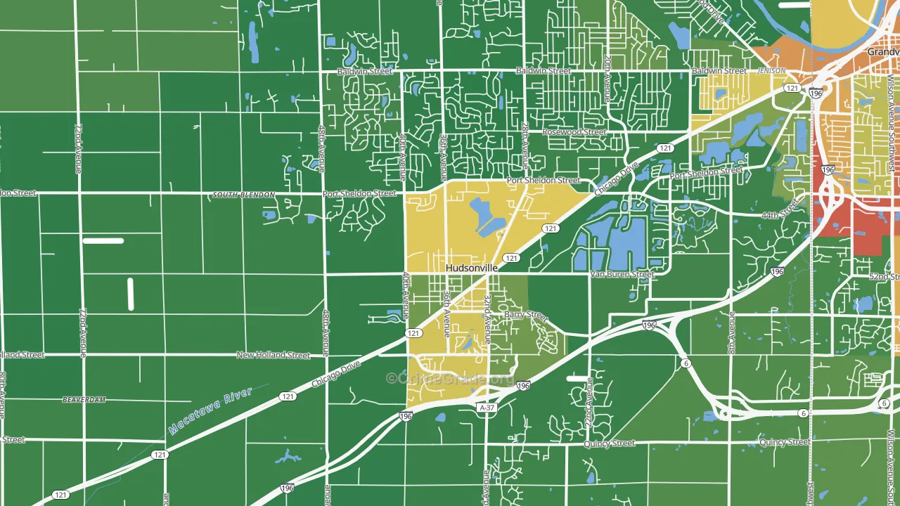 49426, MI Map of Drug-Related Crime Rates
